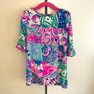Lilly Pulitzer Cotton Dress size XS 2/3 good used condition no stains or holes